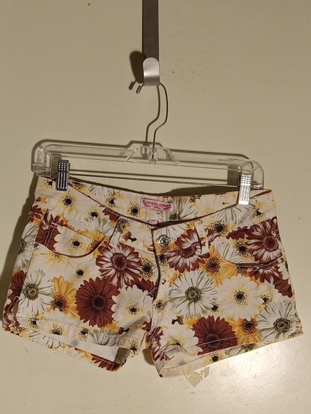 Crystal Vogue Shorts Good Stretch Good Condition Size 7 Leg In Seam 2 In